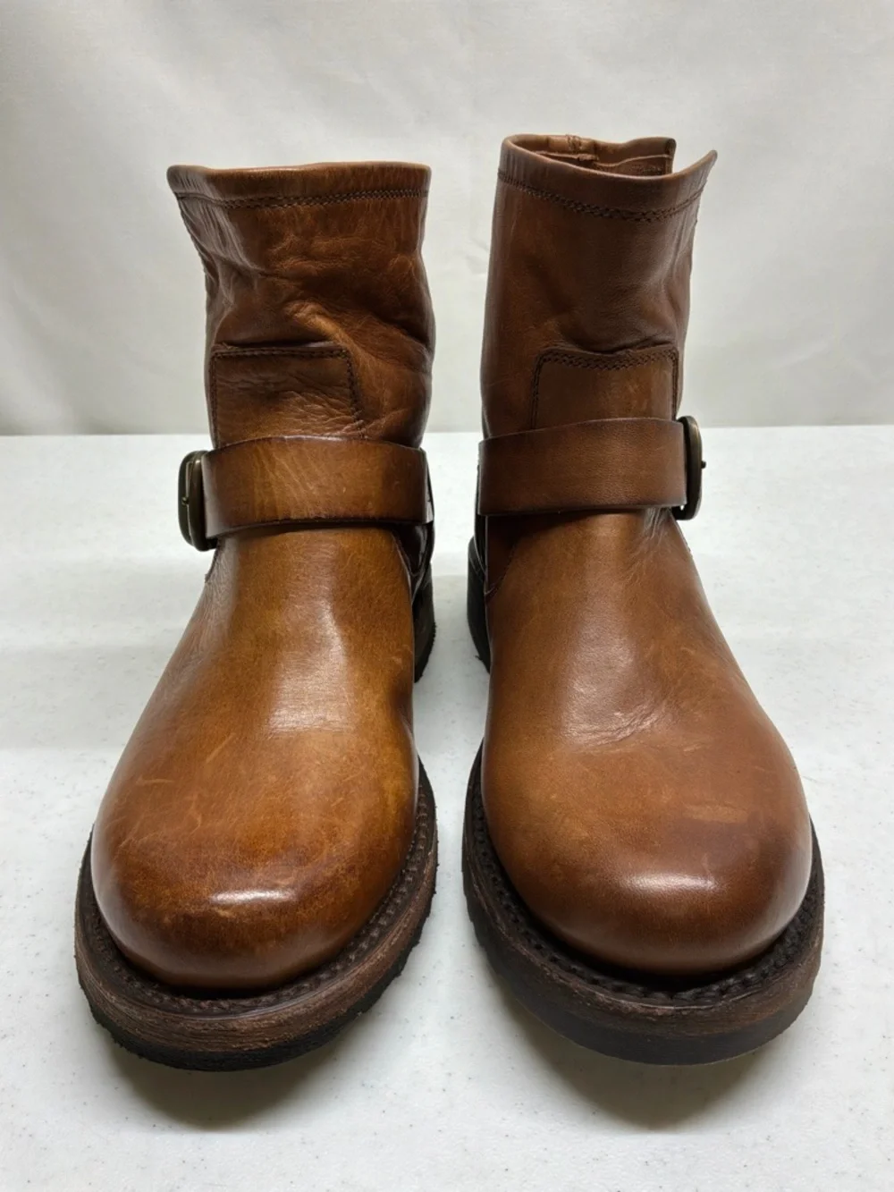 Frye Varonica Bronze Vintage Leather Boots Women's Size 6B NWOB